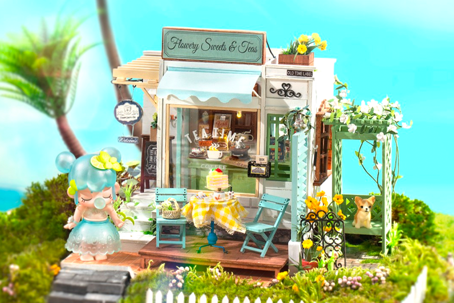 ミニチュアハウスに新商品3種類が登場！「フラワーカフェ