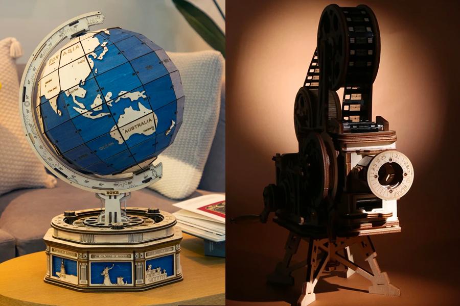 ウッドパズル に「地球儀」と「映写機」が新登場! | つくるん ウッドパズル に「地球儀」と「映写機」が新登場! | つくるん