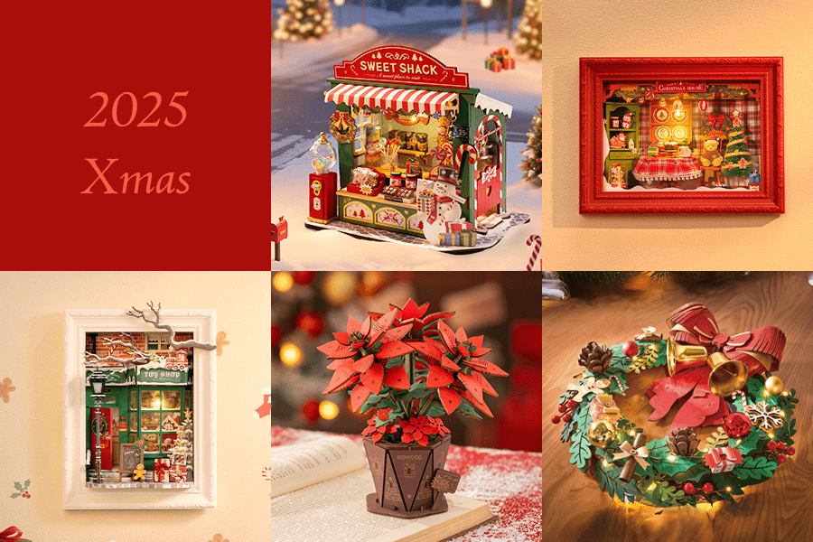 小さな世界に魔法がかかる🎄 ウッドパズル&ミニチュアハウスの新作登場! - つくるんです公式