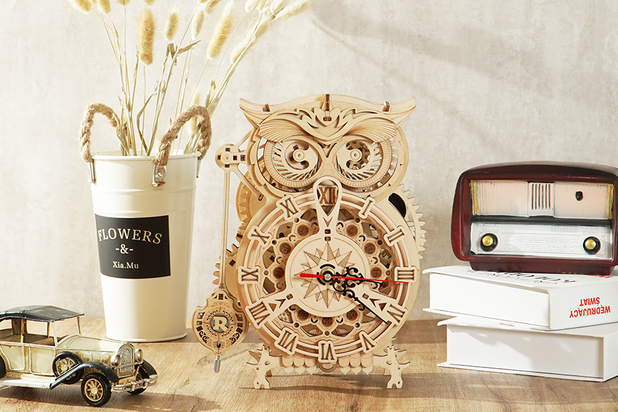 ROKR LK503 フクロウ型機械式時計 LK503 フクロウ時計