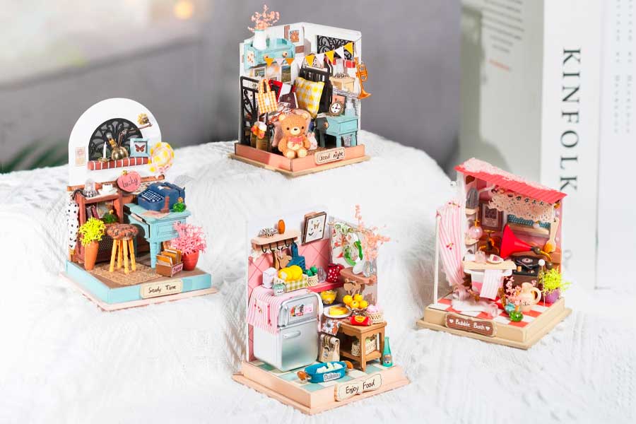 手のひらサイズのミニチュアハウス「スイートルームシリーズ」が4種類同時登場！ - つくるんです公式