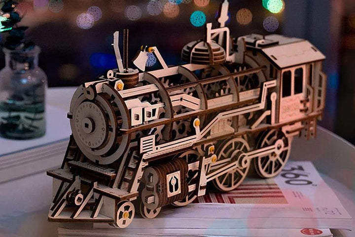 レトロでモダン！インテリアとしても最適！スチームパンク感あふれるウッドパズル