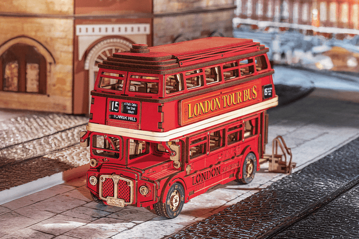 新作登場！憧れのロンドンの街を走る「ロンドンバス」がウッドパズルに