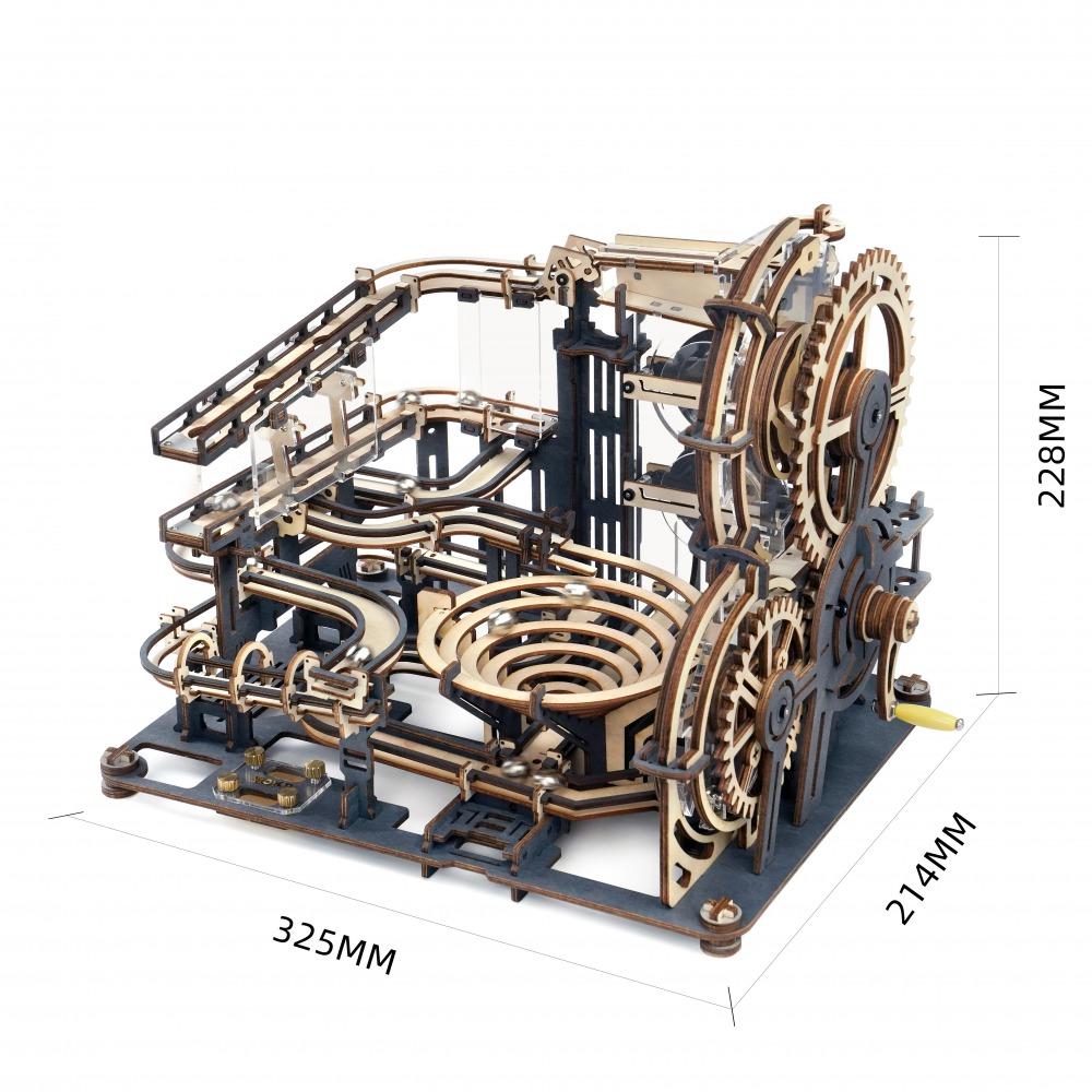 DIY つくるんです！ Robotime 3Dウッドパズル マーブルナイトシティ LGA01 手回しコースター 木製パズル 通販 